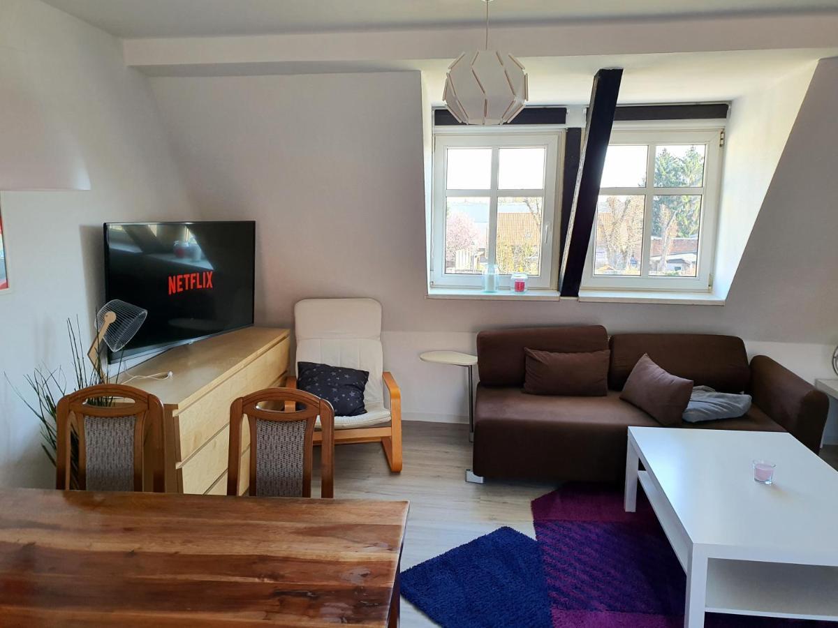 Grosses Offenes Loft Oder Kleine Gemuetliche Wohnung Mit Balkon Wolmirstedt Exterior foto