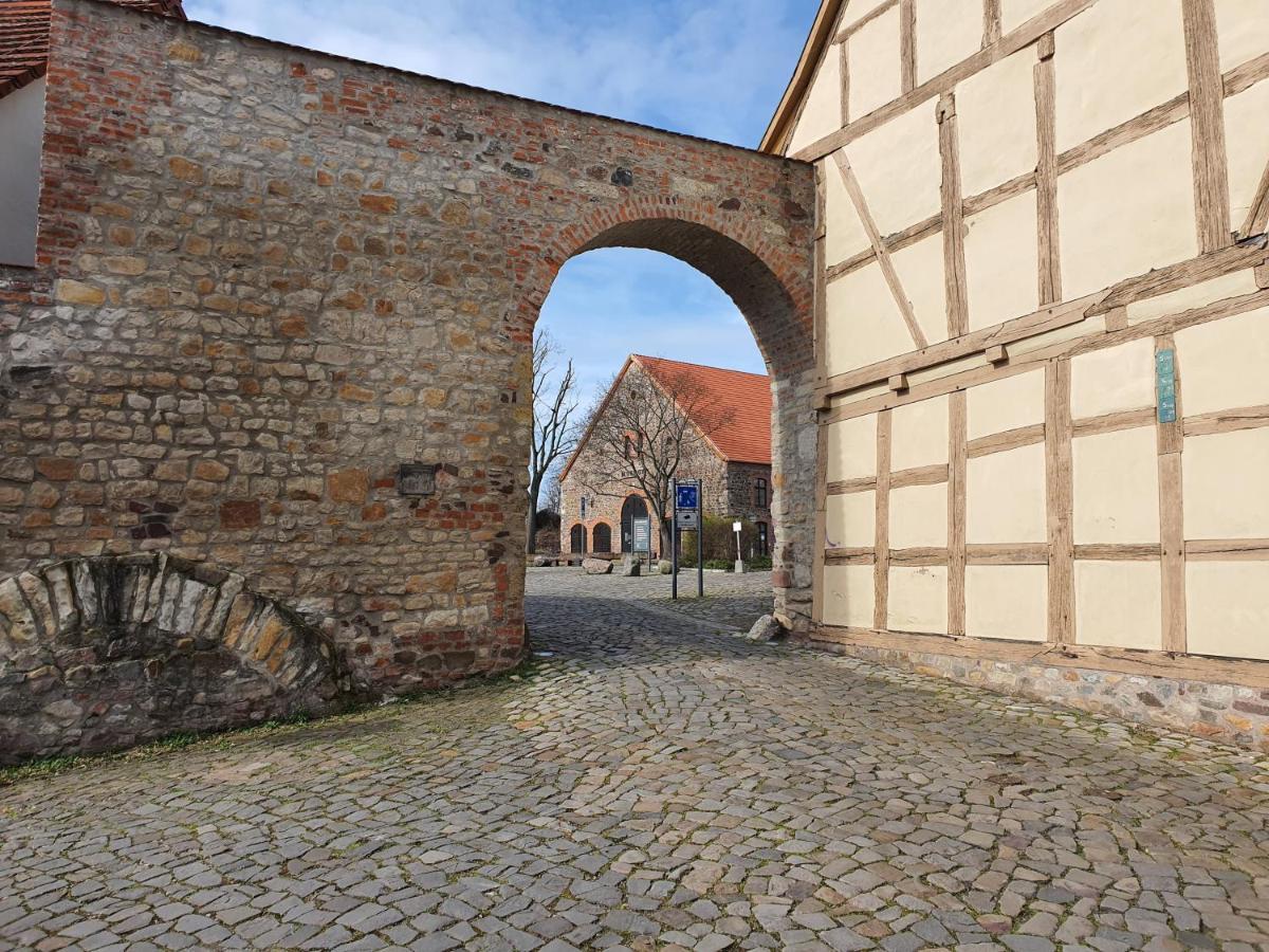 Grosses Offenes Loft Oder Kleine Gemuetliche Wohnung Mit Balkon Wolmirstedt Exterior foto